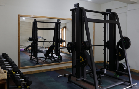 hotel, with gym
